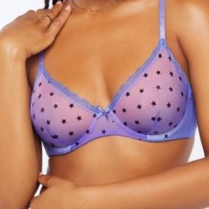 Savage X Fenty Purple Star Bra